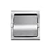 Dependable Direct Recessed Single Roll Hooded Toilet Paper Holder - Stainless Steel - Satin Finish