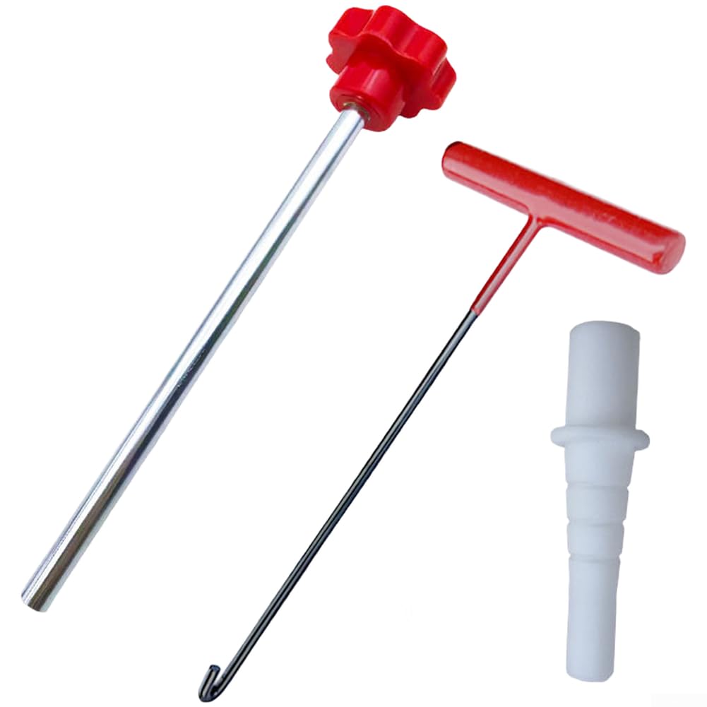 Kit d'outils de valve de pneu, extracteur de valve sans chambre à air, poignée en caoutchouc antidérapante pour réparation rapide de pneus de voiture et moto (noir)