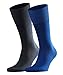 Produktbild FALKE Herren Socken Airport 2-Pack - Merinowoll-/Baumwollmischung, 2 Paar, Blau (Royal Blue 6000), Größe: 45-46