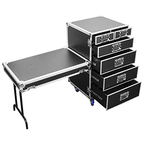 New Six DRAWER Deluxe Workbox with Wheels & Side Table by Odyssey - Image 4