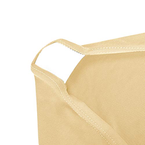 Image of Peomeise 4FT Spandex Table Cover Rectangular Stretch Spandex Tablecloth (Champagne,4FT)