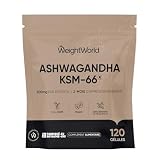 Ashwagandha KSM 66 avec Poivre Noir & Vitamine B6, Extrait d'Ashwagandha Poudre Ratio 12:1 (Ginseng Indien Withania Somnifera)   120 Gélules Vegan pour 2 Mois de Stock   sans Stéarate de Magnésium