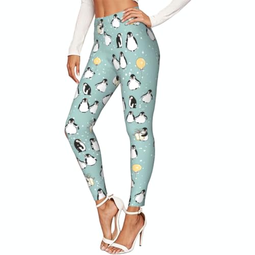 Leggings elásticos mujer sin transparencias mallas suaves de pingüino para yoga y hogar