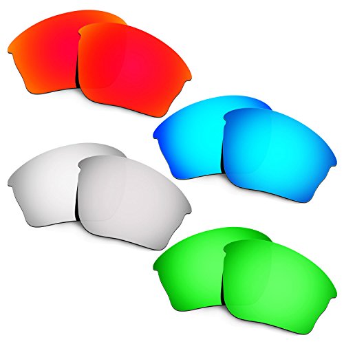 Lentes de recambio Half Jacket XLJ ideales para ciclismo y running con cristales verdes