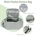 Ainiv Kameratasche, Spiegelreflex DSLR SLR Fototasche, Kamera Tasche zum Umhängen Kompatibel für Canon Nikon Sony SLR/DSLR Kamera Objektive und Zubehör Wasserdicht, Grau