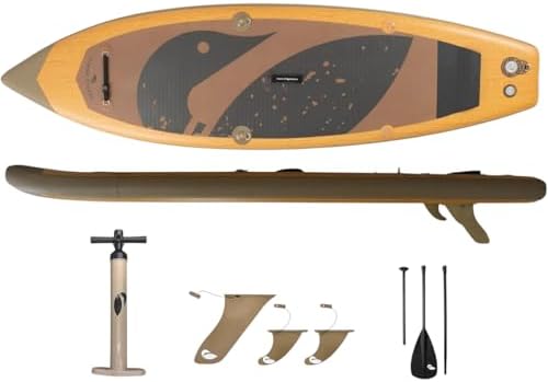 Paddle North Play Inflatable SUP Includes Pump, Adjustable Paddle...