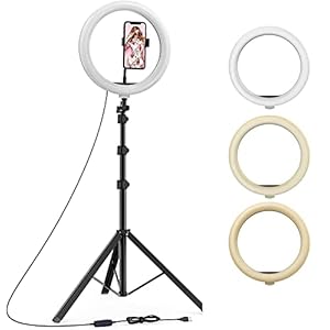 It’s Mtt Ring Light – New 10 inch Ring Light with Stand Tripod (7 Feet Tripod Stand), LED Circle Lights with Phone Holder for Selfie Camera Photography, white, Standard (SBSC_Ring Light 001 yati)