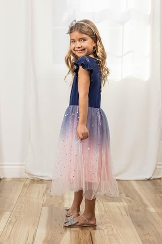 Image of Arshiner Toddler Tutu Dress Little Girls Fluffy Summer Dresses Casual Party Tulle Sundress for Kids 2-6Y