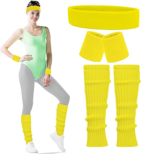 【RISCALDATORE DI GAMBE】Disponibile in diversi colori per completare il tuo look da costume anni '80.