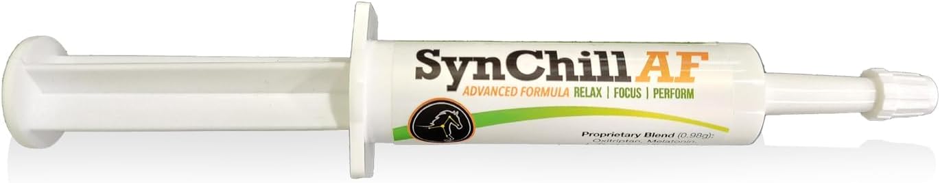 SynChill AF Confidence and Composure Support Gel for Horses – Single Serving – Advanced L-THEANINE-Free Formula, Composure, Focus & Confidence Support for Horses