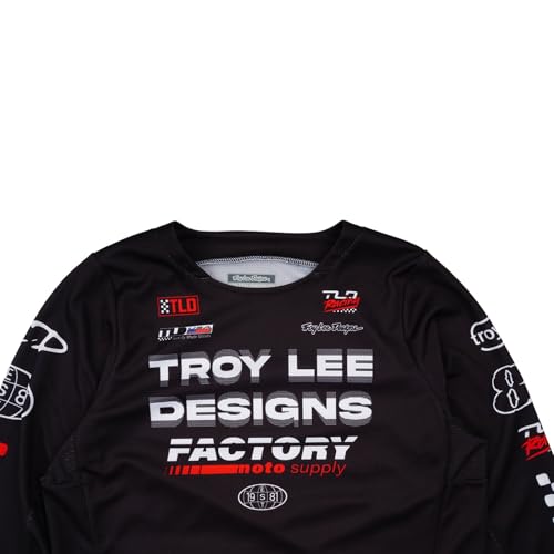 Troy Lee Designs Camiseta Youth GP PRO; Factory Black LG