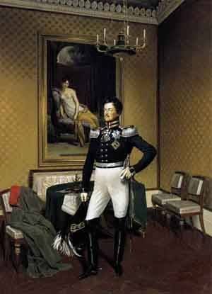 Peinture à l'huile Prince Augustus de Prusse reproduction d'art sur toile 30x40 cm