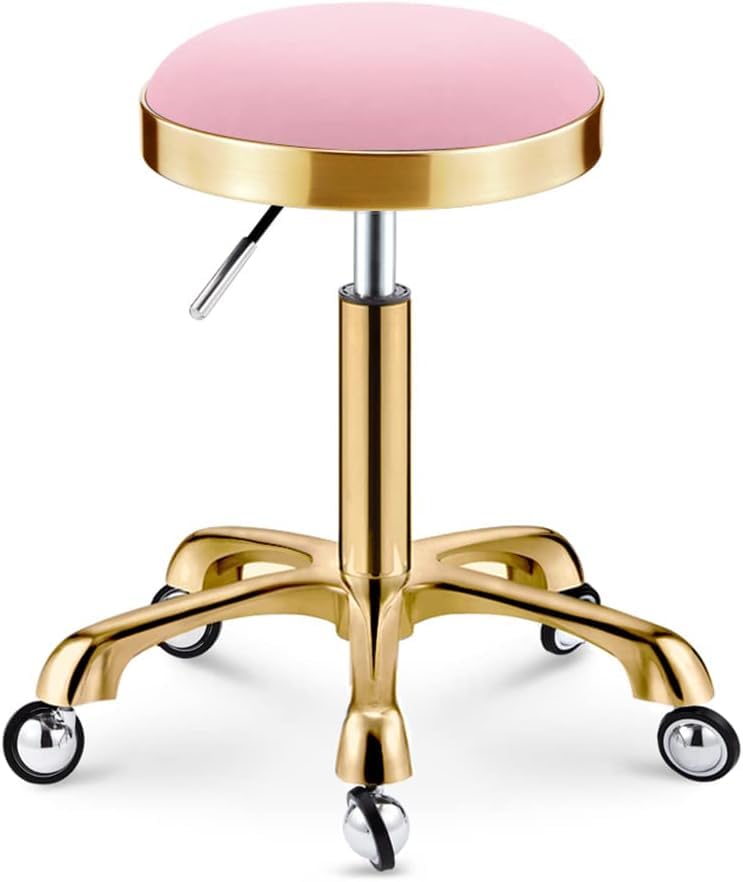 Chaise selle robuste pour coiffure et bureau avec assise réglable en PU