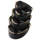 Matériaux : fabriquée en carton, cette boîte est robuste et pratique, une protection optimale à vos cadeaux. boîtes à bijoux, boîtes en forme de cœur pour fleurs