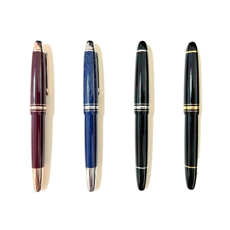 Stylo plume pour le bureau en acrylique : écriture fluide au quotidien avec ce lot de 4