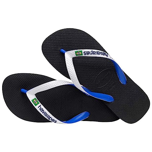 Chinelo Top Mix Brasil, Havaianas, Adulto Unissex, Preto, 41/42