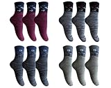 SG S.GIGEL 12 Paar Damen Thermosocken warme dicke Winter Socken Sport Ski Wandersocken (39-42)
