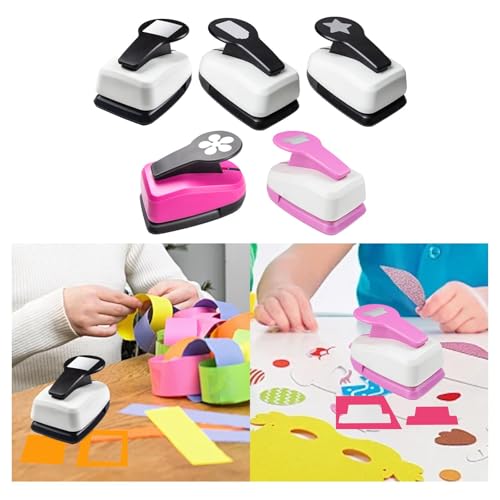 Image of SNAPPSY Paper Punch Shape Paper Puncher for DIY Projects Festival Papers Paper Craft Square