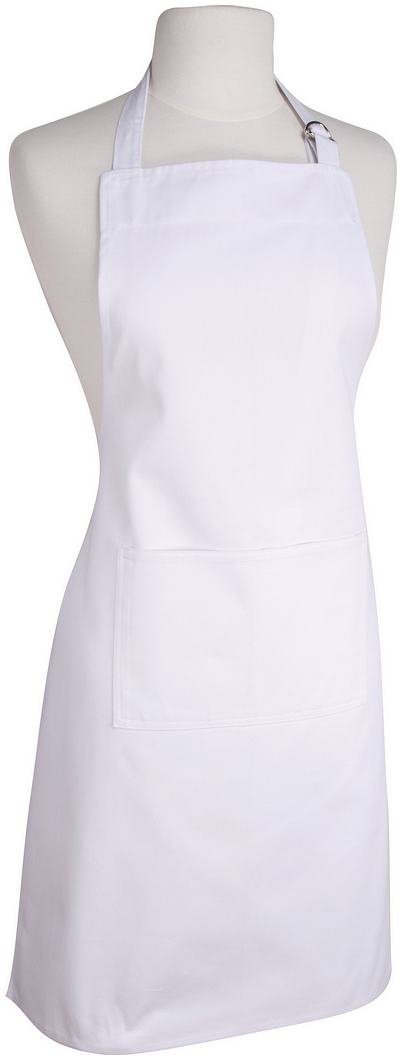 Now Designs Unisex White Basic Cotton Kitchen Chef's Apron,