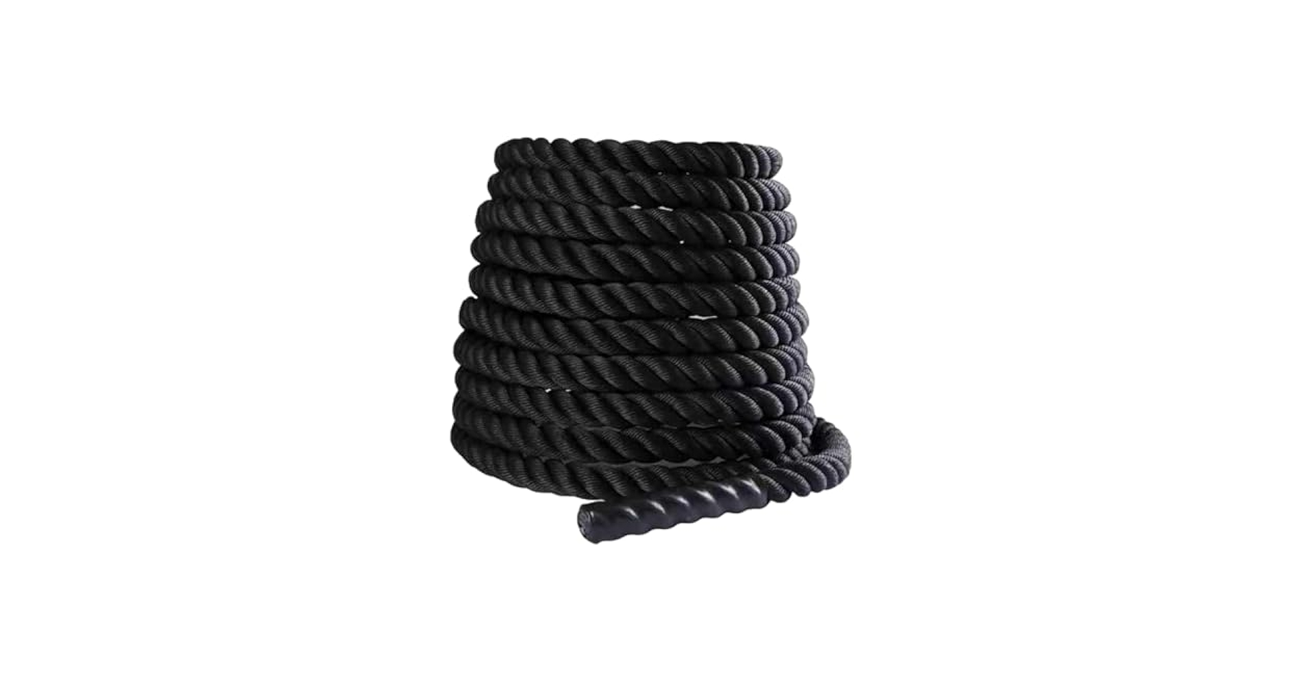 Garage Fit Battle Ropes For Exercise Training-1.5"/2"x30' 40' 50' Lengths- Heavy Duty Poly Dacron-Waterproof Grip Ends-Wear Resistant Thick Battle Rope-Undulation Rope For At Home Workout Equipment