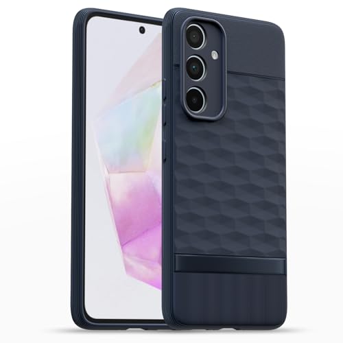 Image of Amazon Basics Back Cover for Samsung Galaxy A35 5G| Full Camera Protection | TPU Soft Flexible Shockproof Back Cover(Blue)