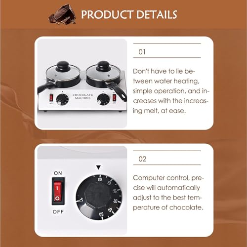 Máquina para derretir chocolate y queso eléctrica non-stick miniatura 2