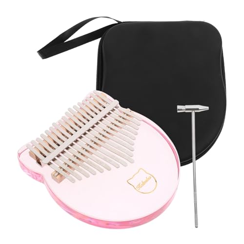 FUNOMOCYA 1Set Key Acrylic Finger Piano with Carrying Case Portable Thumb Piano for Beginners and Advanced Players Bright Sound for Performance and Relaxation