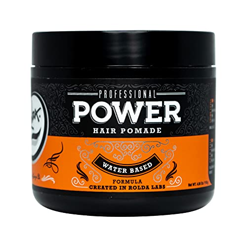 Rolda Power Hair Pomade Strong Hold High Shine 4.05Oz #TOP6