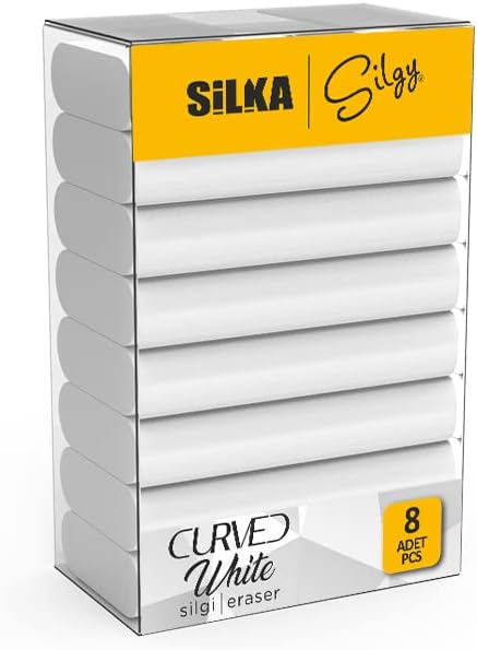 Silka Curved White Silgi, 8'li, Sg.52