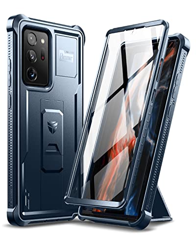 Dexnor for Samsung Galaxy Note 20 Ultra 5G Case, [Built in Screen Protector and Kickstand] Heavy Duty Military Grade Protection Shockproof Protective Cover for Samsung Galaxy Note 20 Ultra (Navy Blue)