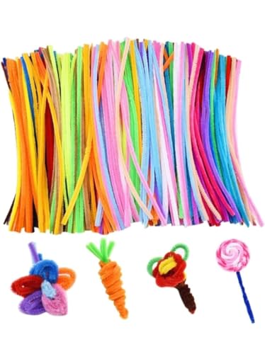 SATYAM KRAFT 100 Pcs Pastel Color Twister Pipe Cleaner for Craft ...