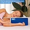 Cube Pillow for Side Sleepers Adjustable Height 45 Cooling Memory Foam Cervical Pillow for Neck & Shoulder Pain Relief Rectangular Pillow with Washable Ventilated Cover & Sleeping Mask