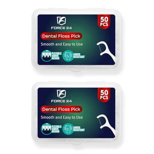 Force24 Dental Floss Picks for Tooth Cleaning Fresh Dental Floss ...