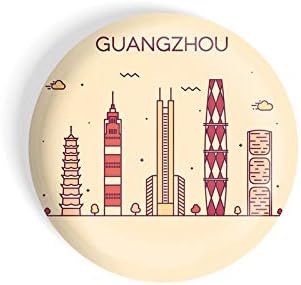 dhcrafts Fridge Magnet Brown Color Guangzhou Glossy Finish Design Pack of 1