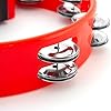 TIGER TAM14-RD Half-Moon Tambourine - Sixteen Pairs of Jingles - Red #2