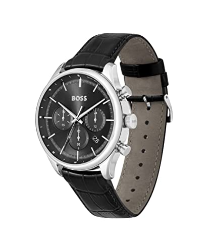 Image of BOSS Men's Quartz Chronograph Watch, Multi Dial, Innovative and Water Resistant up to 50 Meters 5ATM, Gift for Him