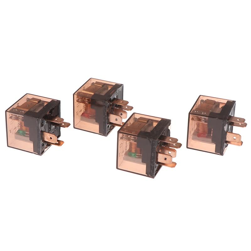 Relé 1 pieza relé automotriz a prueba de agua 12V 80A 4/5Pin SPDT dispositivo de Control de coche relés de coche DC conmutación de alta capacidad Piezas de recambio(Size:24V 5PIN 80A)