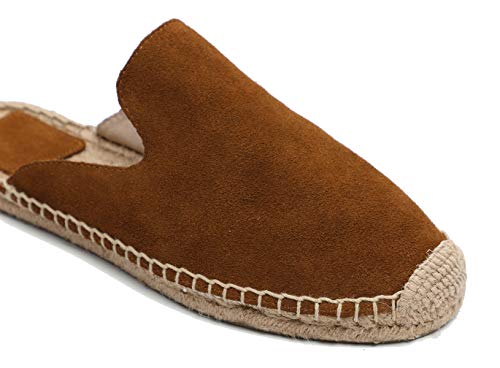 Image of Women's Simple Mule Breathable Flat Espadrilles Shoes, Pure Color Mules
