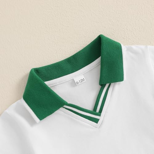 Toddler Baby Girl Clothes Short Sleeve Polo Shirt Tops Pleated Mini Skirt 2Pcs Little Girls Summer Outfits Set4