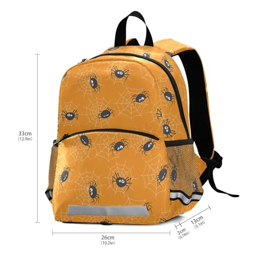 Toddler Backpack Halloween Spider Web Mini School Bag Boys/Girls Cute Small Schoolbag Kindergarten Pre School Bags with Chest Strap3