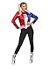 Produktbild Generique Harley Quinn Kostüm - Suicide Squad, Mehrfarbig, Large: UK 14 -16
