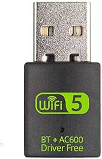 KKshop USB WiFi Bluetooth Adapter Dongle, 600mbps Dual Band 2.4G/5G Wireless WiFi dongle External Receiver Mini Dongle Network Card for Laptop Desktop PC Win10/8/8.1/7