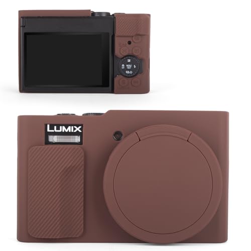 Funda de silicona para cámara Panasonic Lumix ZS99 Coffee