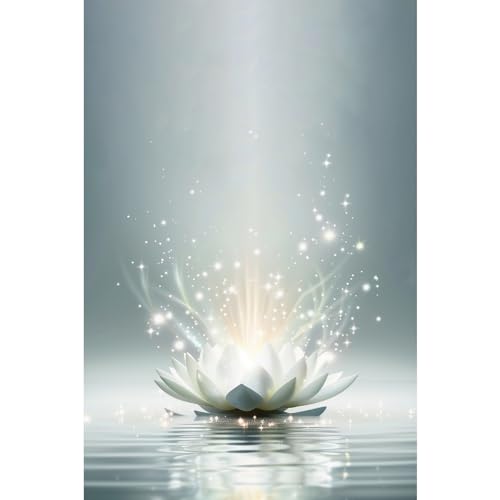 XIHUA Arte de parede Zen Canvas Ethereal Lotus Wall Art ...