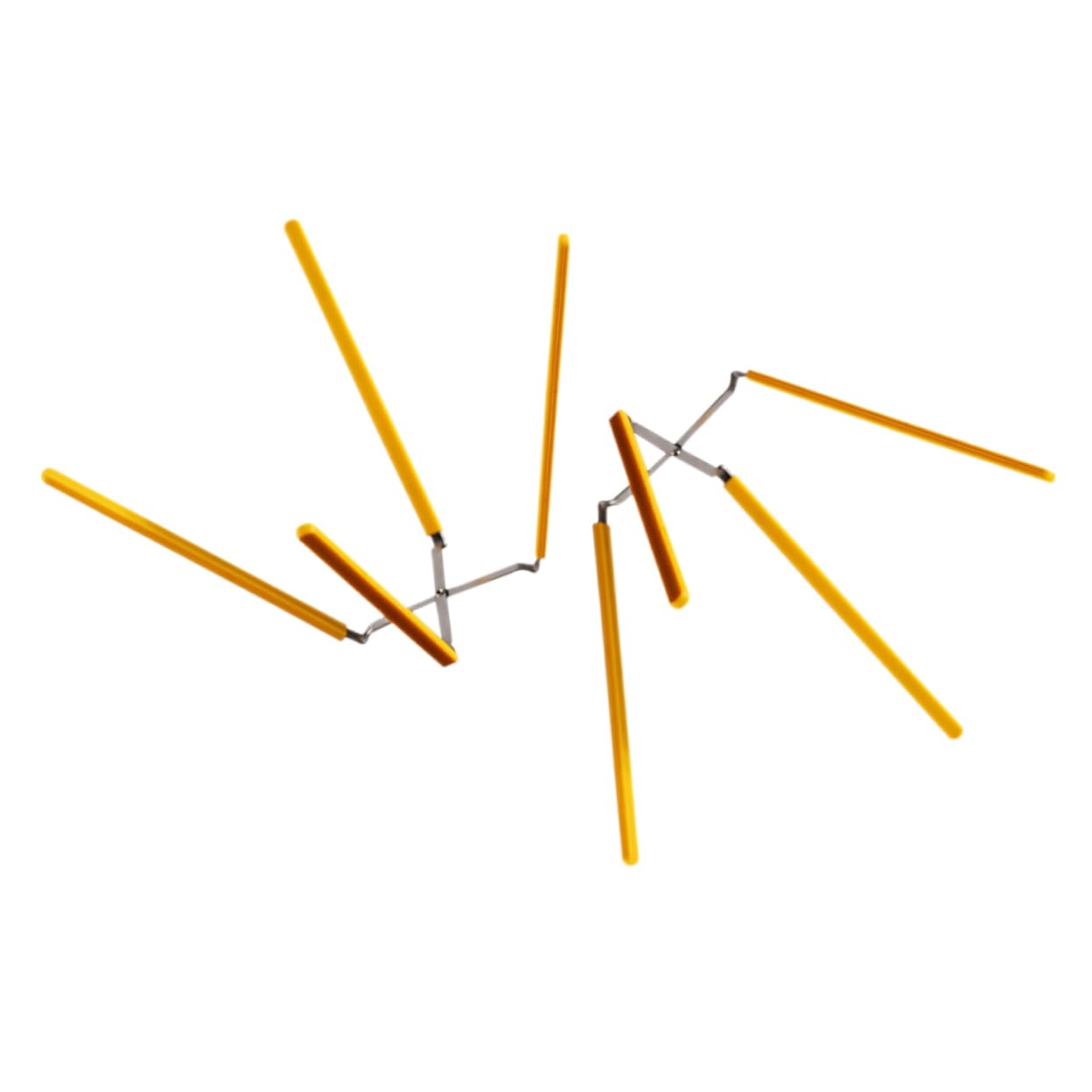 LABRIMP Rejillas para Enfriar y Hornear Pasteles de Acero Inoxidable y Silicona, Diseño de Cuatro Patas, Resistente a Rayaduras, Paquete de 2 Unidades para Moldes de 5 a 9 Pulgadas
