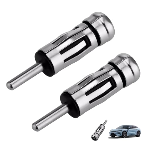 2 Pièces Adaptateur Antenne Autoradio DIN Mâle vers ISO Femelle, Cable Antenne Autoradio, Adaptateur Radio Plug and Play pour Véhicules avec Prise ISO,...