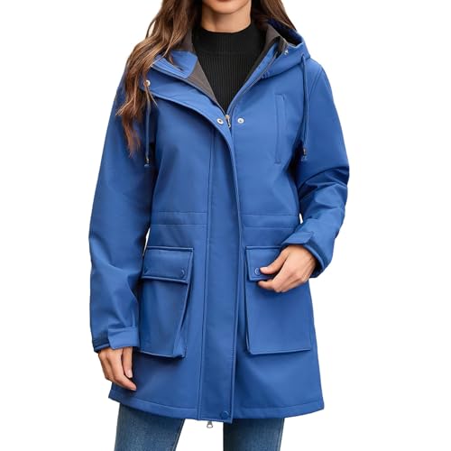 Chaqueta de entretiempo transpirable impermeable y funcional estilo gabardina 5