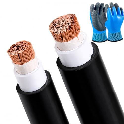 Cable de cobre de 10mm² aislado en PVC flexible de 30 metros para instalacion industrial