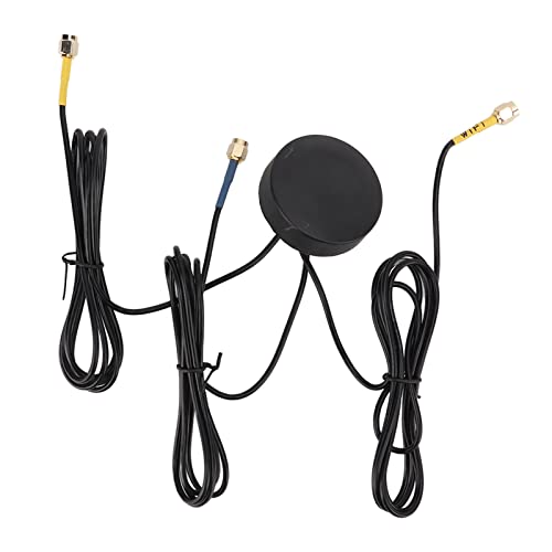 Qukaim Antena de gabinete para exteriores, divisor de doble canal, mezclador 4 en 2 salidas, amplificador de aislamiento de ruido de tierra, adecuado para transceptor de radio, generador de señal
