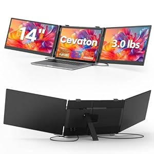 14" Laptop Bildschirm Erweiterung, 3.0 lbs Leichter Tragbarer Monitor